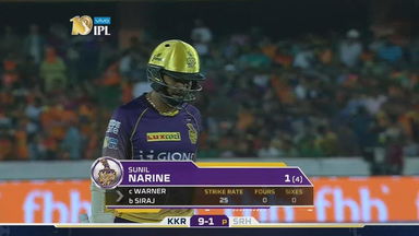 M37: SRH vs KKR – Sunil Narine Wicket