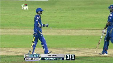 M5: CSK vs MI – Harbhajan Singh Six