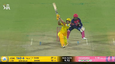 IPL 2025 M62: CSK vs RR - Shivam Dube Six