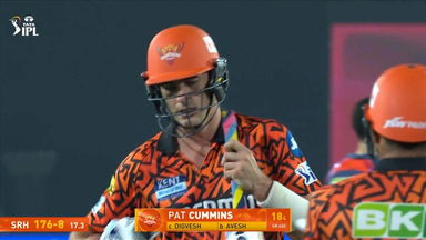 IPL 2025 M07: SRH vs LSG - Pat Cummins Wicket