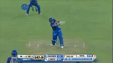 M9: RR vs MI – Steve Smith Six