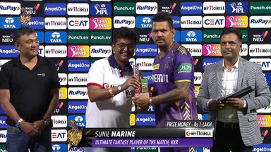 M31: KKR vs RR – My11Circle Ultimate Fantasy Player of the Match – Sunil Narine