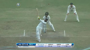 IND vs AUS 2017 - 3rd Test day 4 : R Jadeja  six