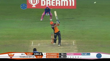 M40: RR vs SRH – Manish Pandey Six