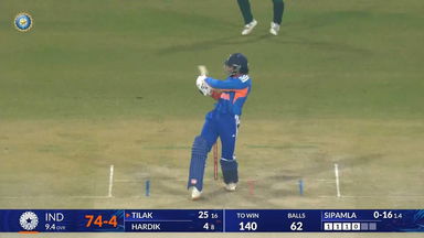 IND vs SA 2025, 2nd T20I: Tilak Varma Six