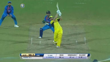 IND vs AUS 2017, 2nd T20I: Moises Henriques Six