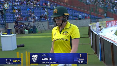 IND-W vs AUS-W 2025, 3rd ODI: Kim Garth Wicket