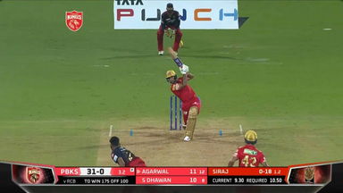 M03: PBKS vs RCB – Mayank Agarwal Six