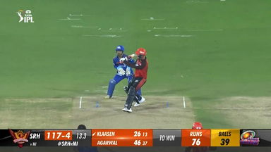 M25: SRH vs MI – Heinrich Klaasen Six