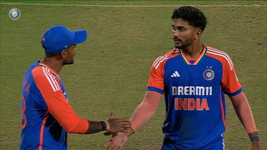 A special first: Nitish Kumar Reddy's maiden T20I wicket