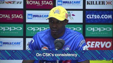 CLT20 2014 M22: KXIP vs CSK –   Press Conference – Dwayne Bravo