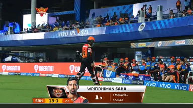 M06: SRH vs RCB – Wriddhiman Saha Wicket