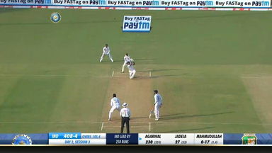 IND vs BAN 2019, 1st Test, Day 2: Mayank Agarwal Six