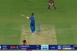 IND vs WI 2026, 3rd T20I: Arshdeep Singh Six
