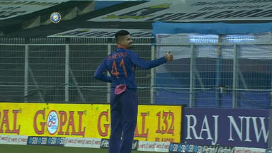 Venkatesh delivers, Shreyas catches - Iyers' come together to dismiss Holder