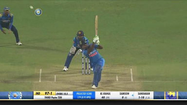 IND vs SL 2020, 3rd T20I: Sanju Samson Six