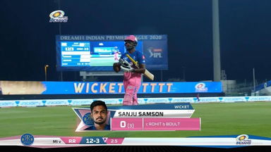 M20: MI vs RR – Sanju Samson Wicket