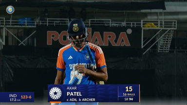 IND vs ENG 2025, 3rd T20I: Axar Patel Wicket