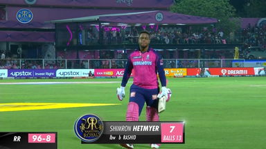 M48: RR vs GT – Shimron Hetmyer Wicket