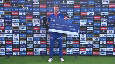 M36: DC vs RR  – CRED Power Player of the Match – Anrich Nortje