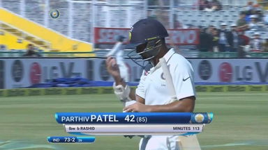 IND vs ENG 2016 - 3rd Test, day 2 : Parthiv Patel Wicket