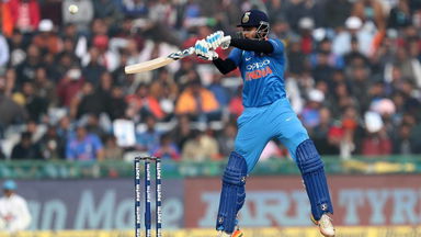 Shreyas Iyer's one-handed six