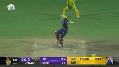 M61: CSK vs KKR – Nitish Rana Six
