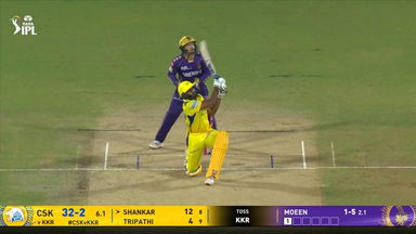 IPL 2025 M25: CSK vs KKR - Vijay Shankar Six