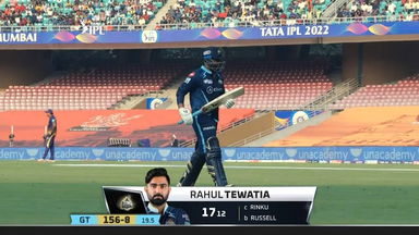 M35: KKR vs GT – Rahul Tewatia Wicket