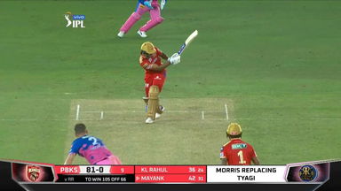 M32: PBKS vs RR – Mayank Agarwal Six