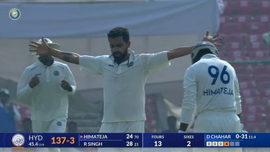 Ranji Trophy 2024/25, Rajasthan vs Hyderabad: Hyderabad 1st Innings Fall of Wickets