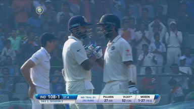 Monk VIjay & steady Pujara lead India's fightback