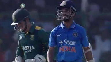 1ST ODI: IND vs SA – Ajinkya Rahane Wicket
