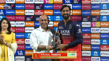 IPL 2025 M46: DC vs RCB - Player of the Match - Krunal Pandya