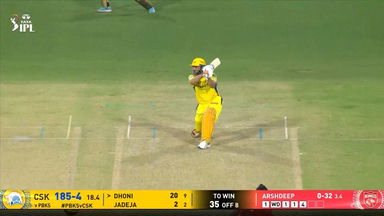 IPL 2025 M22: PBKS vs CSK - MS Dhoni Six