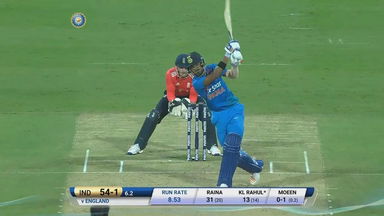 IND vs ENG 2017, 3rd T20I : KL Rahul Six