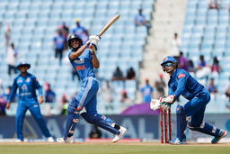 The ball slips out, and Shubman Gill punishes it