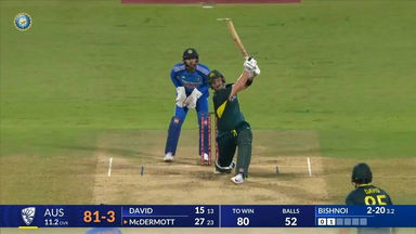 IND vs AUS 2023-24, 5TH T20I: Ben McDermott Six