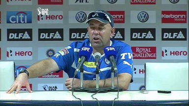 IPL 2012 Match 42 – DC vs PWI: Lehmann PC