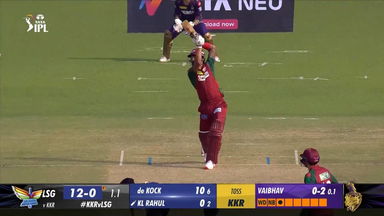 M28: KKR vs LSG – K L Rahul Six