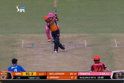 M28: RR vs SRH – Kedar Jadhav Six