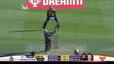 M35: SRH vs KKR – Dinesh Karthik Six