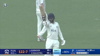 Ranji Trophy 2025, Bengal vs Punjab: Anmol Malhotra leads Punjab's fight with 106*(114)