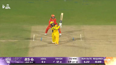 Six: Match 14, Gujarat Giants vs UP Warriorz, WPL 2026: Chloe Tryon Six