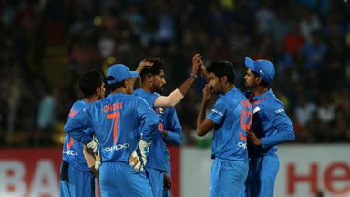 IND vs NZ 2017, 2nd T20I: Fall of wickets