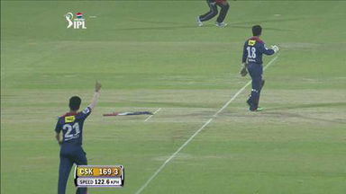M24: DD vs CSK – Dwayne Bravo Wicket