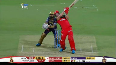 M17: RCB vs KKR – AB de Villiers Six