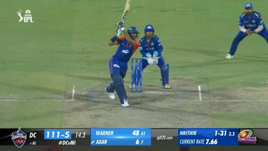 M16: DC vs MI – Axar Patel Six