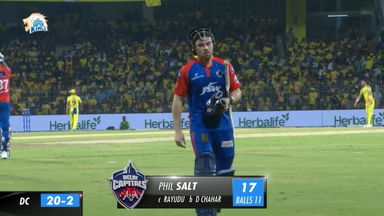 M55: CSK vs DC – Phil Salt Wicket