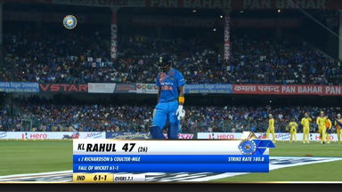 IND vs AUS 2019, 2nd T20I: KL Rahul Wicket